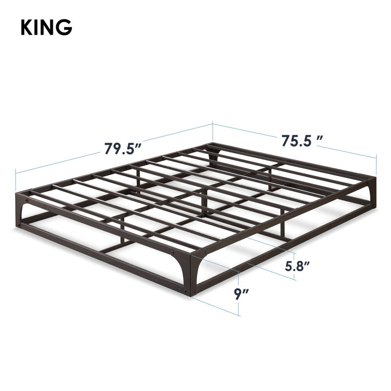 Alwyn Home Miah 9'' Steel Platform Bed & Reviews Wayfair